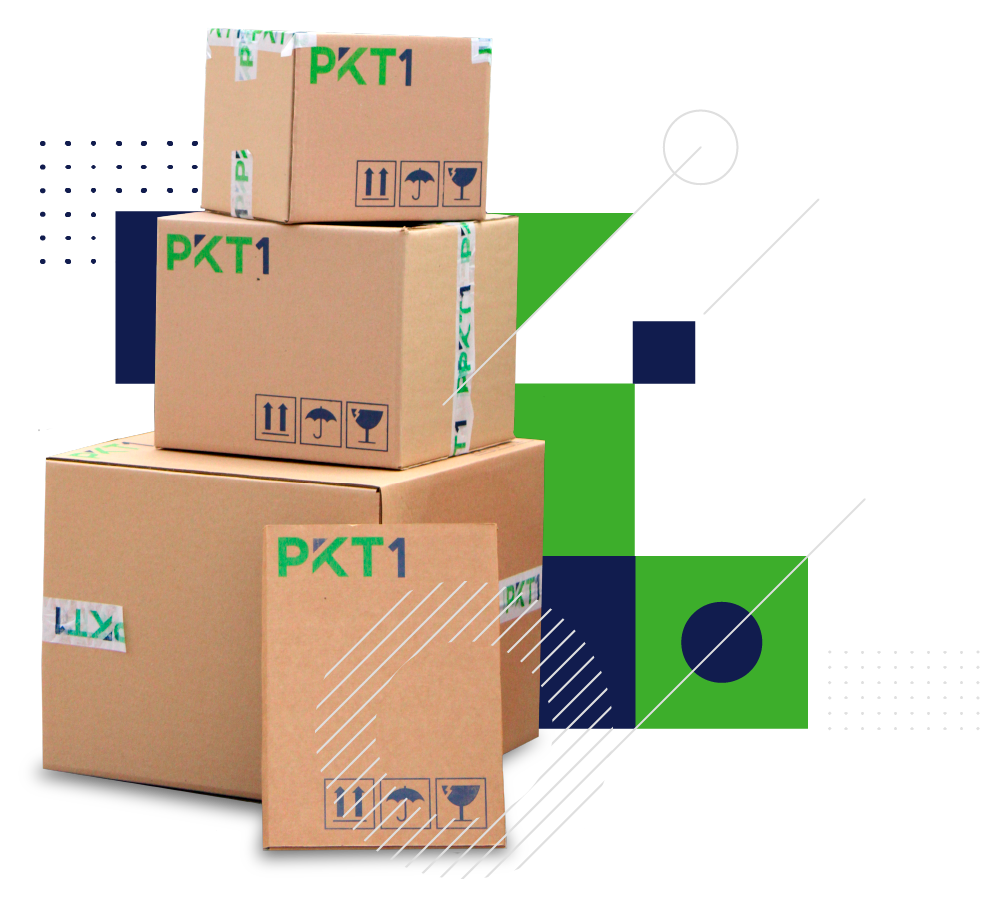 Embalaje seguro con PKT1 Centro de envios
